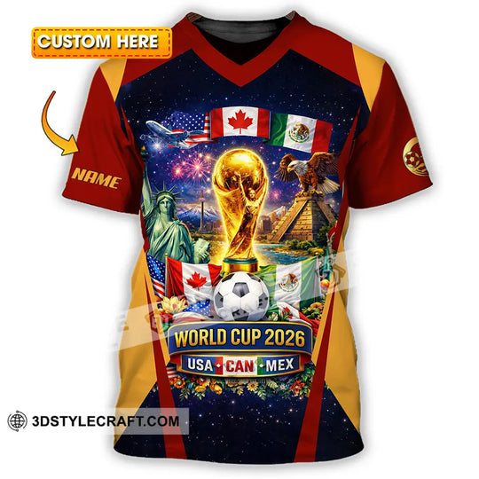 Unisex Shirt - Custom FIFA World Cup 2026 3D Shirt style option 1