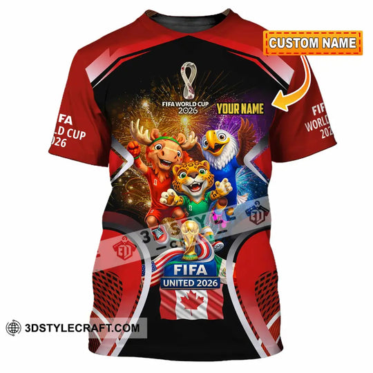 Unisex Shirt - Custom Fifa World Cup 2026 3D Shirt style option 1