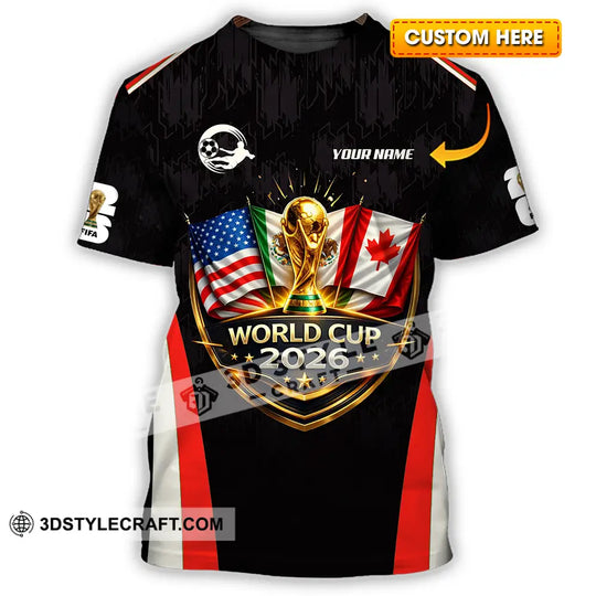 Unisex Shirt - Custom FIFA World Cup 2026 3D Shirt style option 1