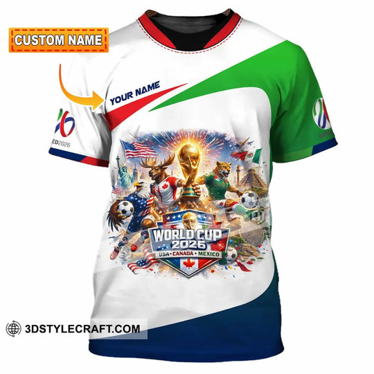 Unisex Shirt - Custom FIFA World Cup 2026 3D Shirt style option 1