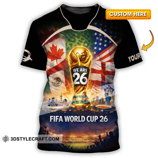 Unisex Shirt - Custom FIFA World Cup 2026 3D Shirt style option 1