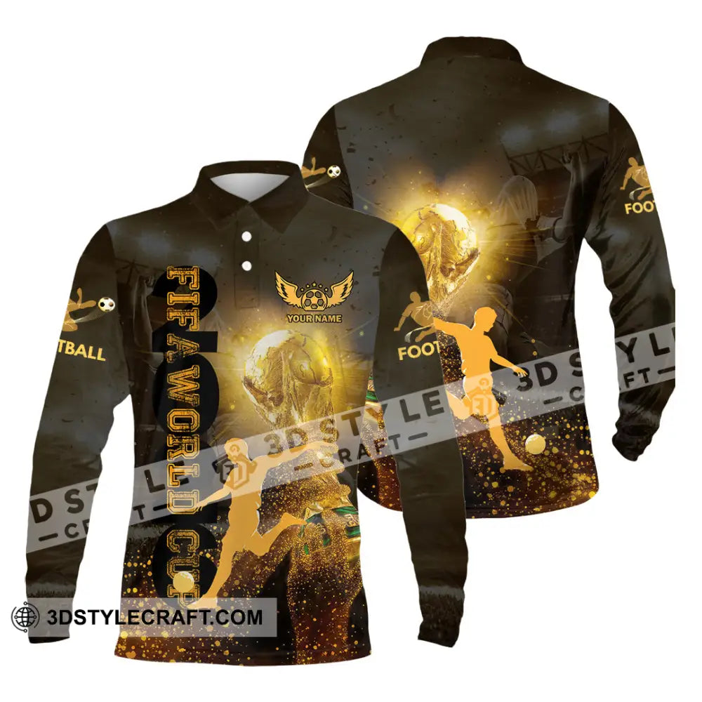 Unisex Shirt - Custom Fifa World Cup 3D Shirt Long Sleeve Polo / S T-shirt