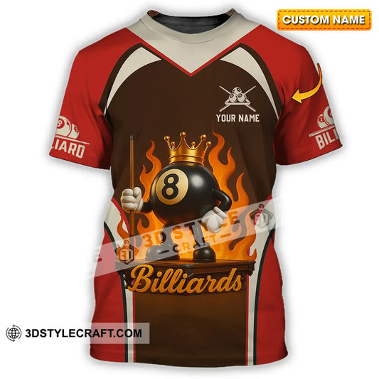 Unisex Shirt - Custom Fire Billiard Shirt T-shirt