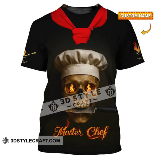 Unisex Shirt - Custom Fire Skullcap Master Chef Shirt style option 1