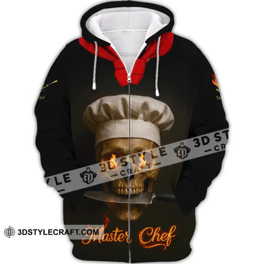 Unisex Shirt - Custom Fire Skullcap Master Chef Shirt style option 2