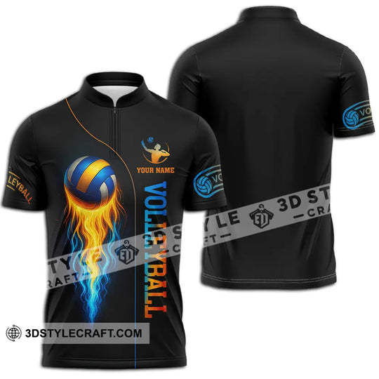Unisex Shirt - Custom Fire Volleyball Shirt style option 2