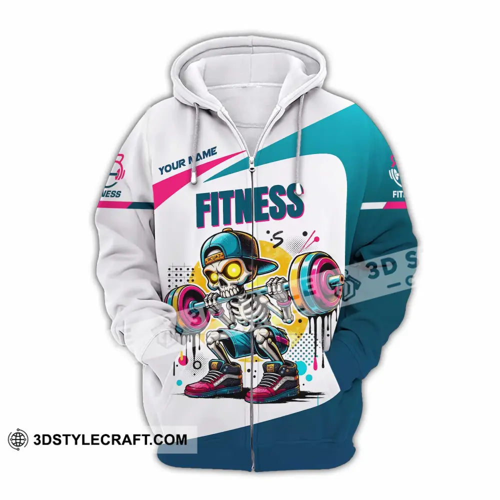 Unisex Shirt Custom Fitness Lover Shirt Zipper Hoodie / S T shirt