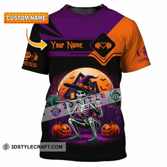 Unisex Shirt - Custom Fitness Weightlifting Halloween Sport Shirt style option 1