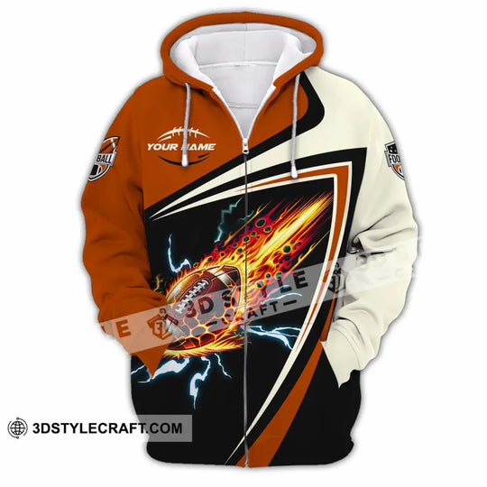 Unisex Shirt - Custom Football Fire Sport Shirt style option 4
