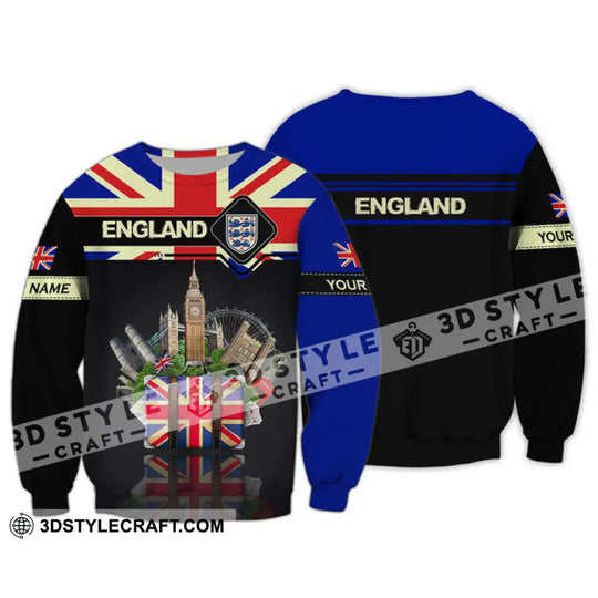 Unisex Shirt - Custom Football Name T-Shirt, England Tourist Destinations Shirt style option 3
