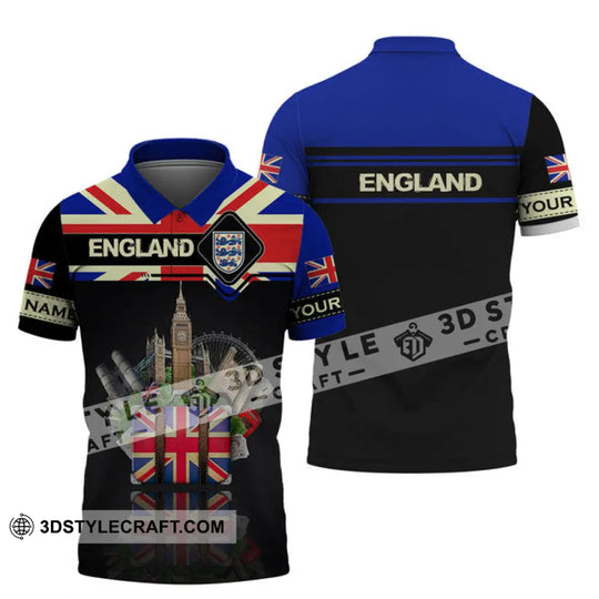 Unisex Shirt - Custom Football Name T-Shirt, England Tourist Destinations Shirt style option 2