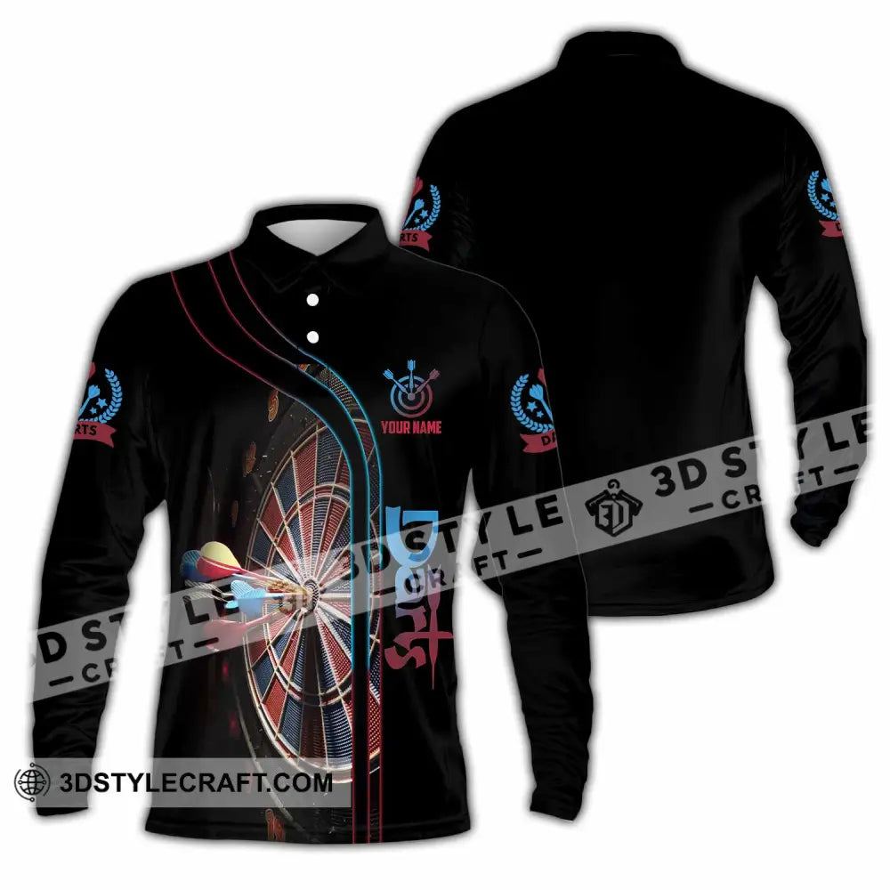 Unisex Shirt - Custom Shirt For Darts Player Long Sleeve Polo / S T-shirt