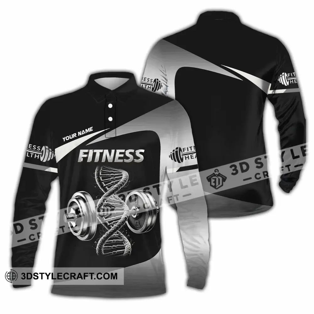 Unisex Shirt - Custom Shirt For Fitness Lover Long Sleeve Polo / S T-shirt