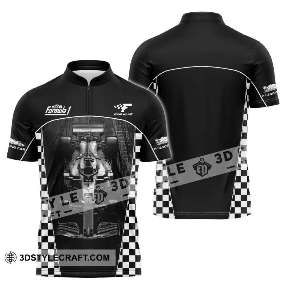 Unisex Shirt - Custom Formula 1 Shirt Zipper Polo Shirt / S T-shirt