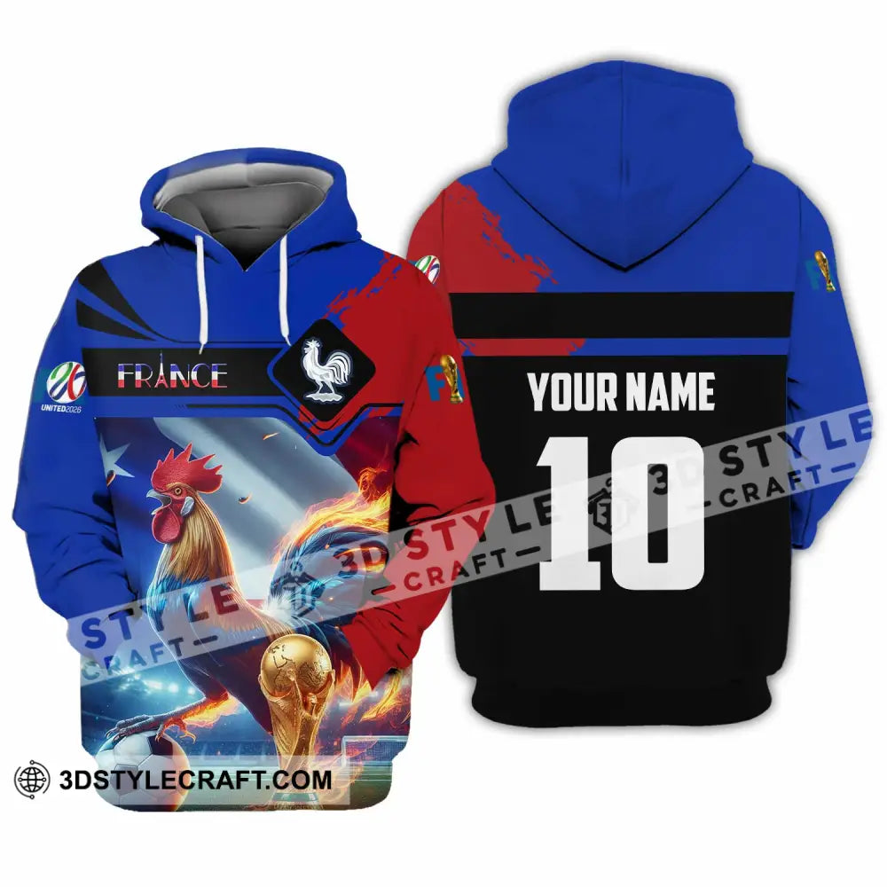 Unisex Shirt - Custom France 3D Shirt Hoodie / S T-shirt