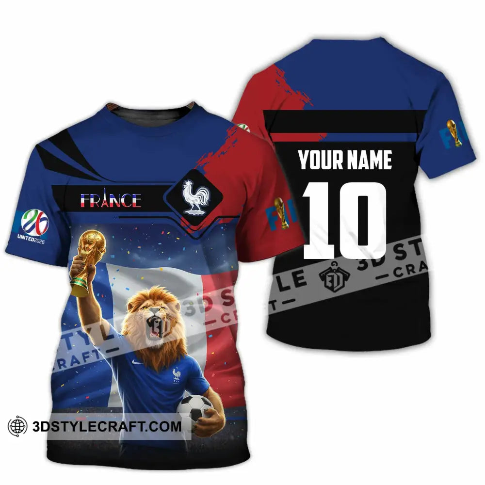 Unisex Shirt - Custom France 3D Shirt T-Shirt / S T-shirt