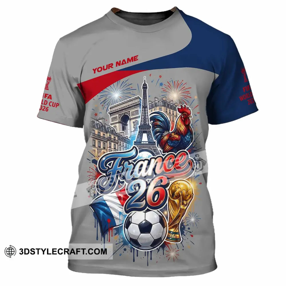 Unisex Shirt - Custom France World Cup 2026 3D Shirt - T-Shirt / S - T-shirt