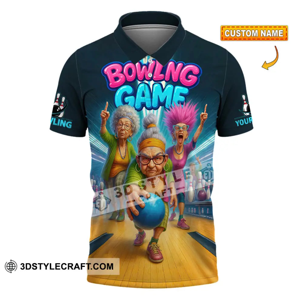 Unisex Shirt - Custom Funny Bowling Game Shirt T-shirt