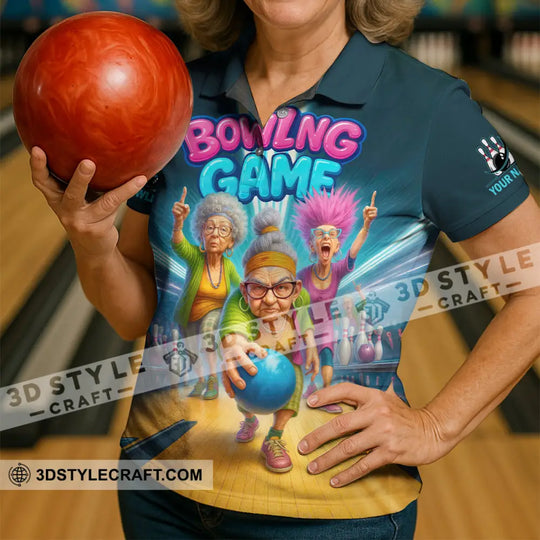 Unisex Shirt - Custom Funny Bowling Game Shirt style option 1