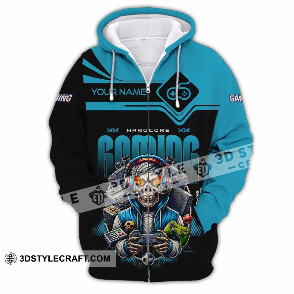 Unisex Shirt - Custom Gaming Lover Shirt Zipper Hoodie / S T-shirt