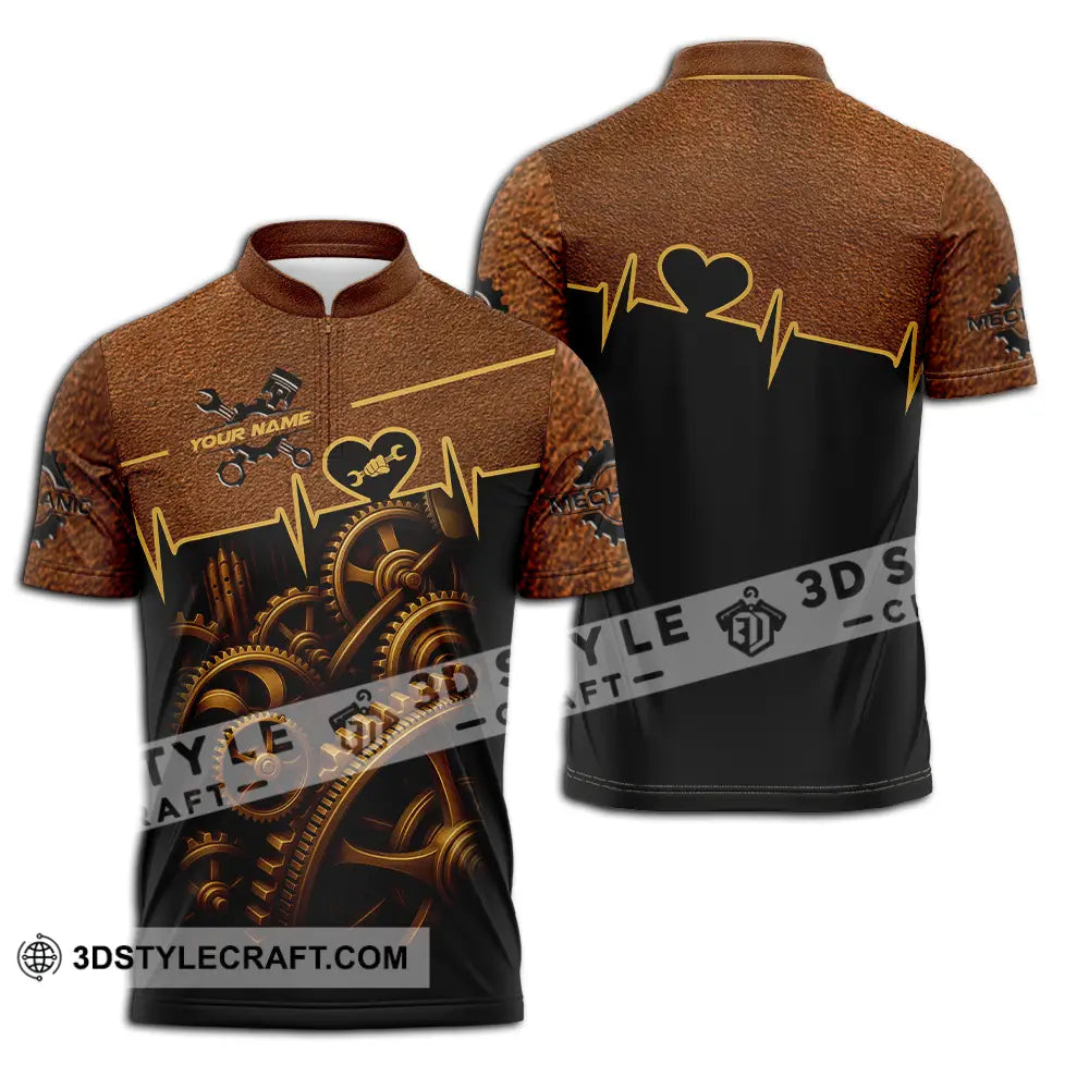 Unisex Shirt Custom Gear Shirt Zipper Polo Shirt / S T shirt