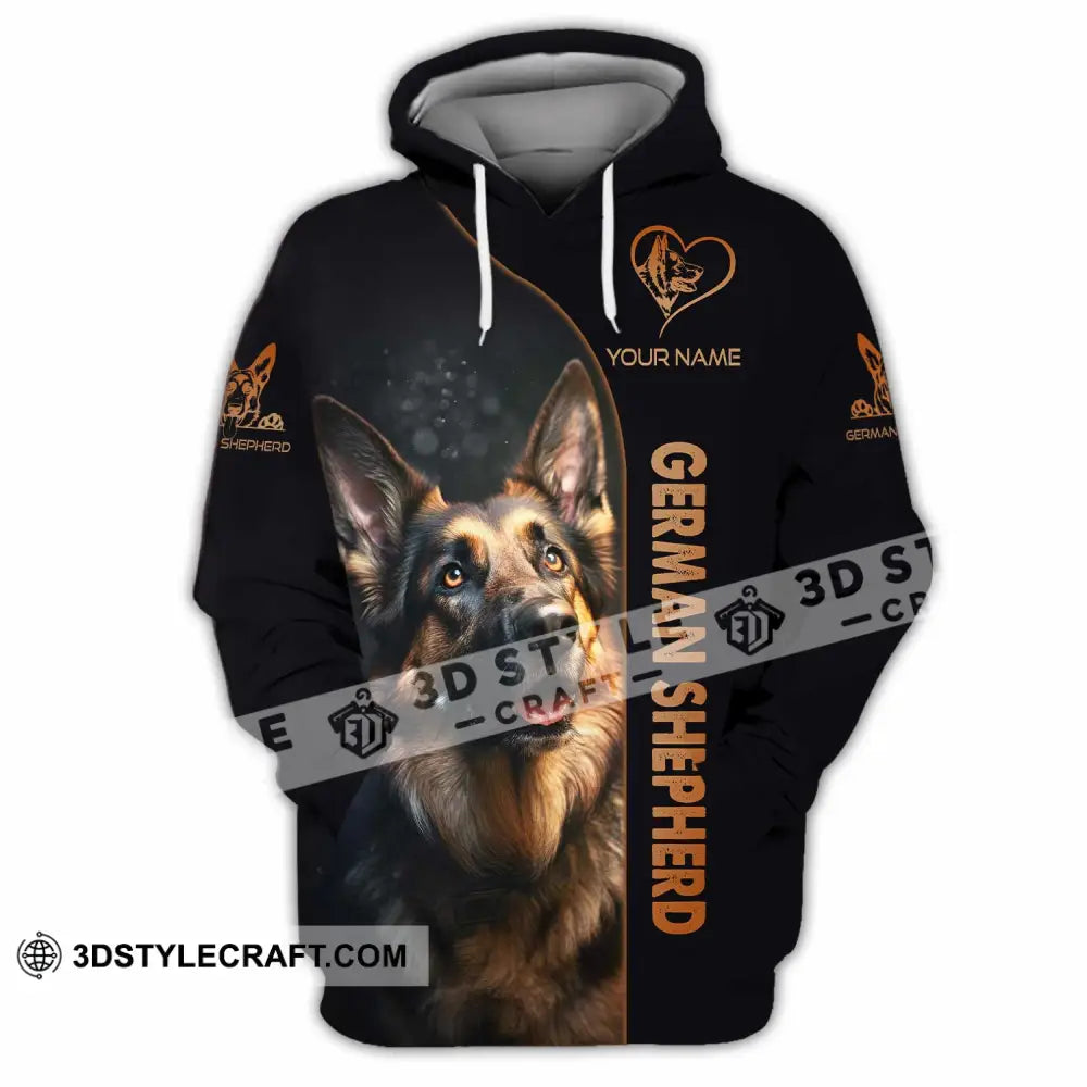 Unisex Shirt - Custom German Shepherd Lover Shirt Hoodie / S T-shirt