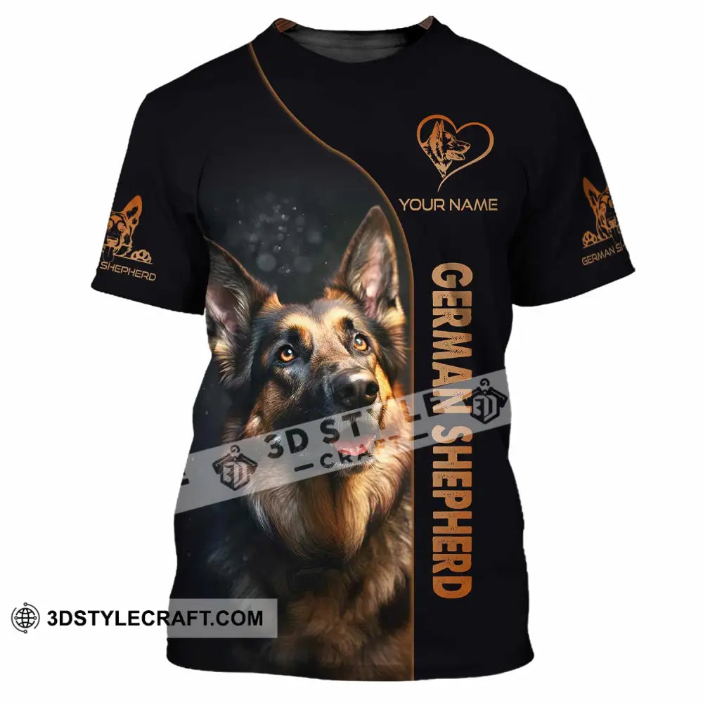 Unisex Shirt - Custom German Shepherd Lover Shirt T-Shirt / S T-shirt