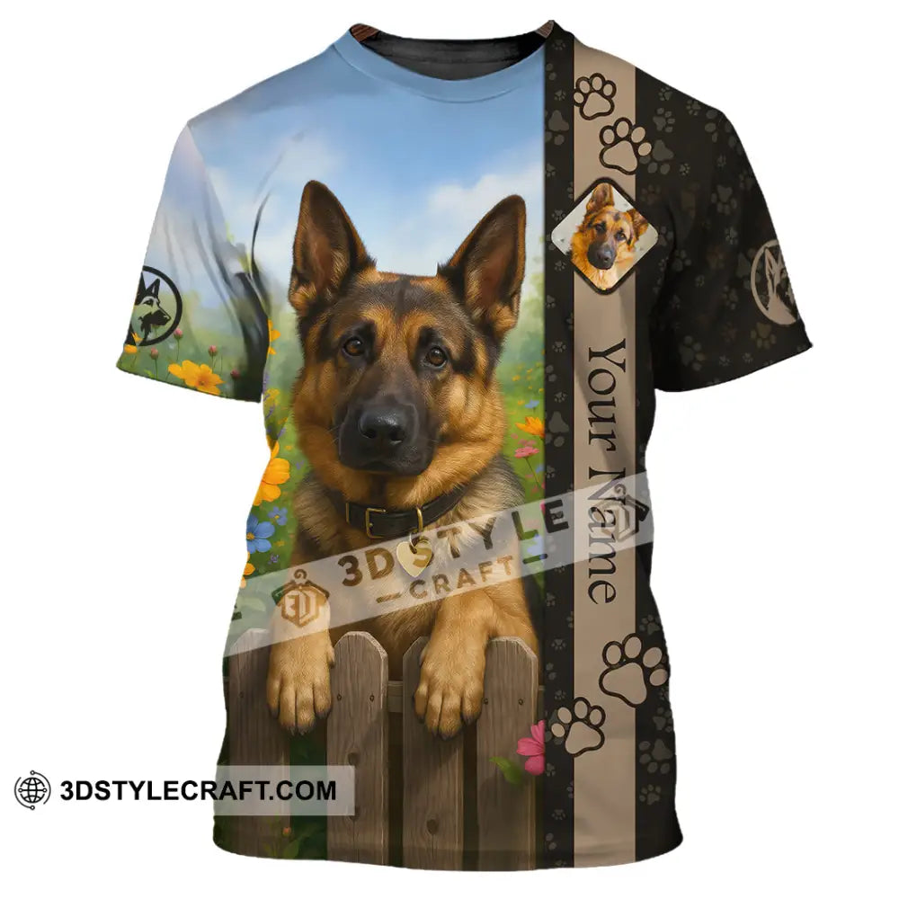 Unisex Shirt - Custom German Shepherd Shirt T-Shirt / S T-shirt