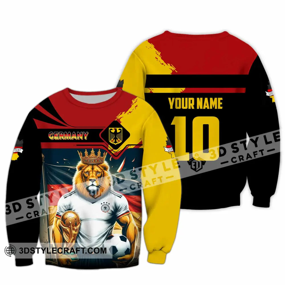 Unisex Shirt - Custom Germany 3D Shirt Long Sleeve / S T-shirt