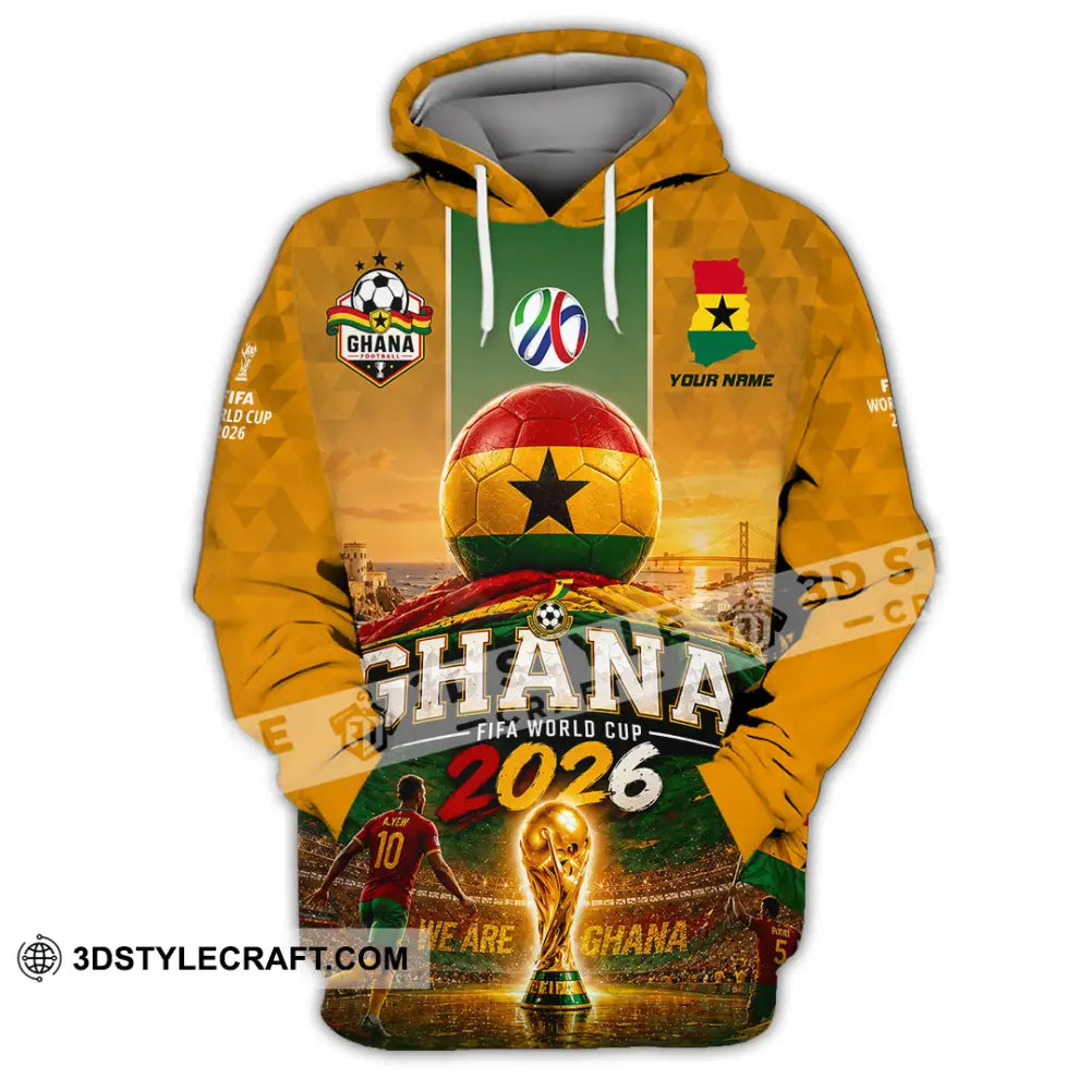 Unisex Shirt - Custom Ghana World Cup 2026 Shirt - Hoodie / S - T-shirt