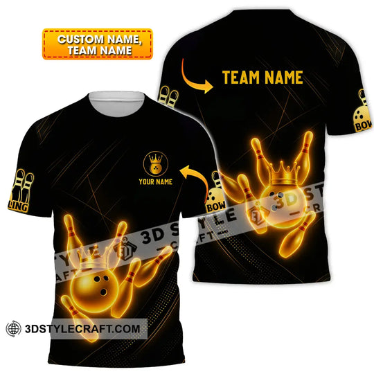Unisex Shirt - Custom Golden Bowling Shirt style option 1