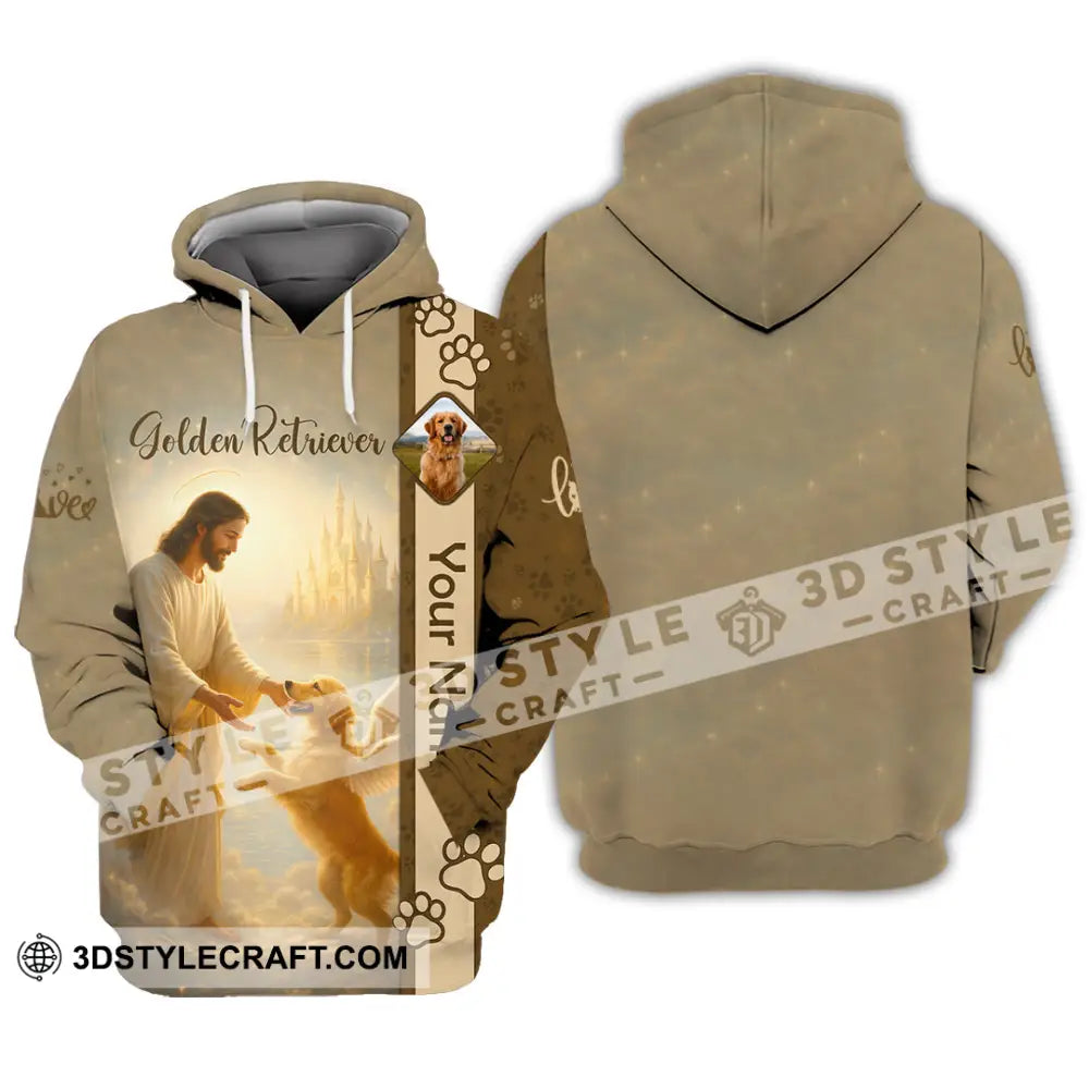 Unisex Shirt - Custom Golden Retriever And God Shirt Hoodie / S T-shirt