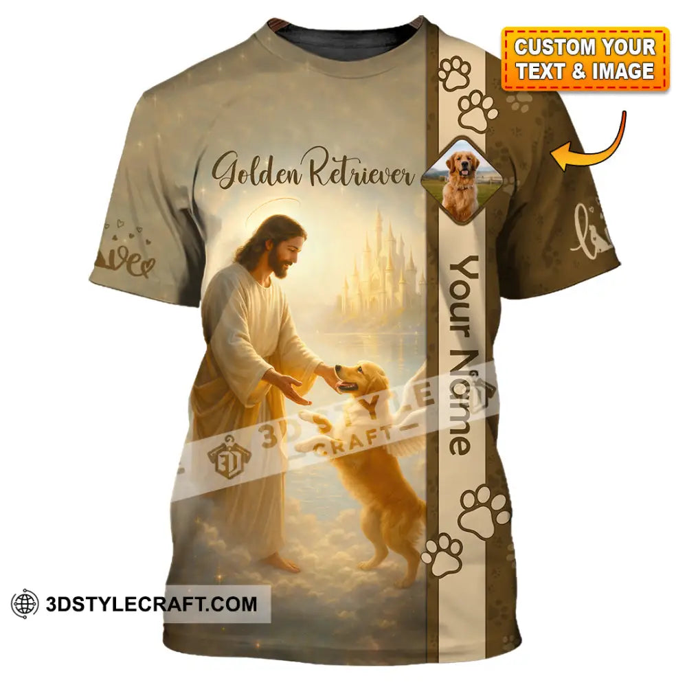 Unisex Shirt - Custom Golden Retriever And God Shirt T-shirt