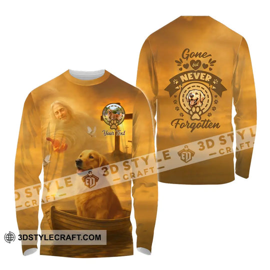 Unisex Shirt - Custom Golden Retriever Gone But Never Forgotten Shirt style option 4