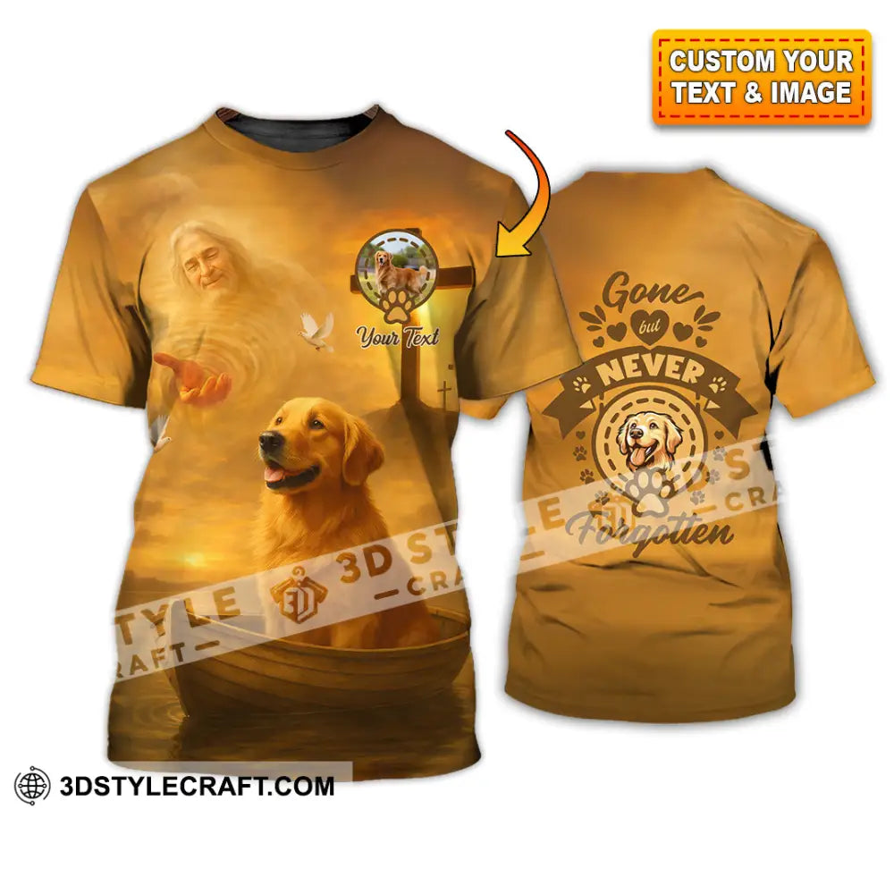 Unisex Shirt - Custom Golden Retriever Gone But Never Forgotten Shirt T-shirt