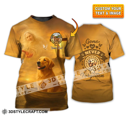 Unisex Shirt - Custom Golden Retriever Gone But Never Forgotten Shirt T-shirt