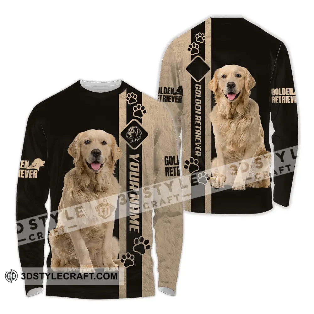 Unisex Shirt - Custom Golden Retriever Shirt Long Sleeve Shirt / S T-shirt