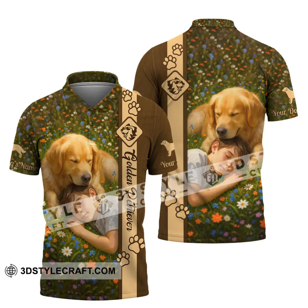 Unisex Shirt - Custom Golden Retriever Shirt Polo Shirt / S T-shirt