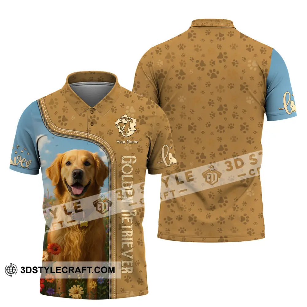 Unisex Shirt - Custom Golden Retriever Shirt Polo Shirt / S T-shirt