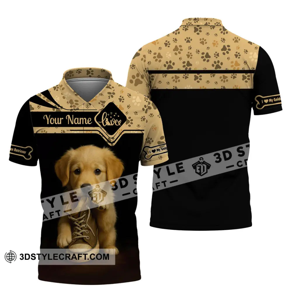 Unisex Shirt - Custom Golden Retriever Shirt Polo Shirt / S T-shirt