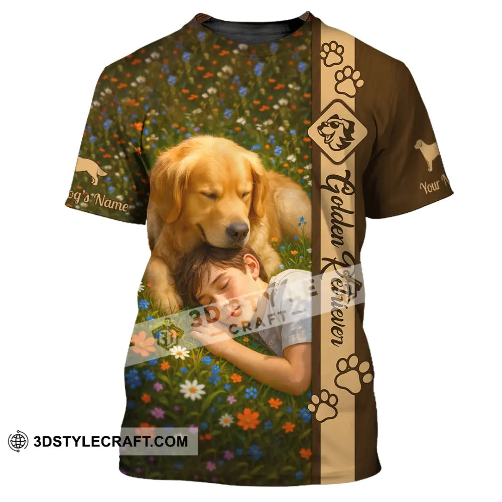 Unisex Shirt - Custom Golden Retriever Shirt T-Shirt / S T-shirt