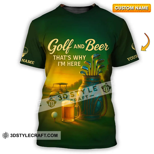 Unisex Shirt - Custom Golf And Beer Shirt style option 1