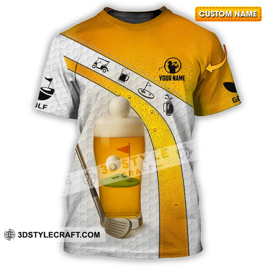 Unisex Shirt - Custom Golf And Beer Shirt T-shirt