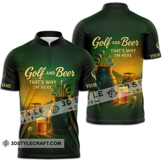 Unisex Shirt - Custom Golf And Beer Shirt style option 2