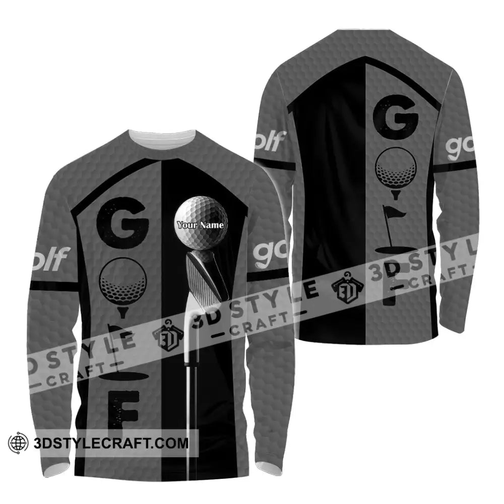 Unisex Shirt - Custom Golf Shirt Long Sleeve Shirt / S T-shirt