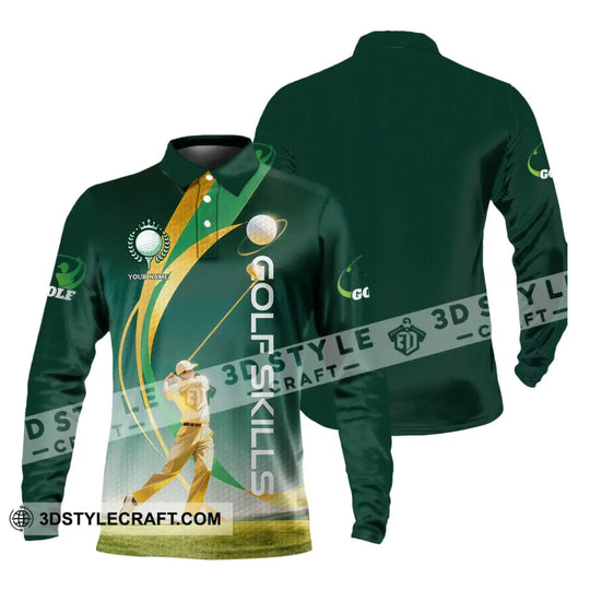 Unisex Shirt - Custom Golf Skills 3D Shirt style option 4