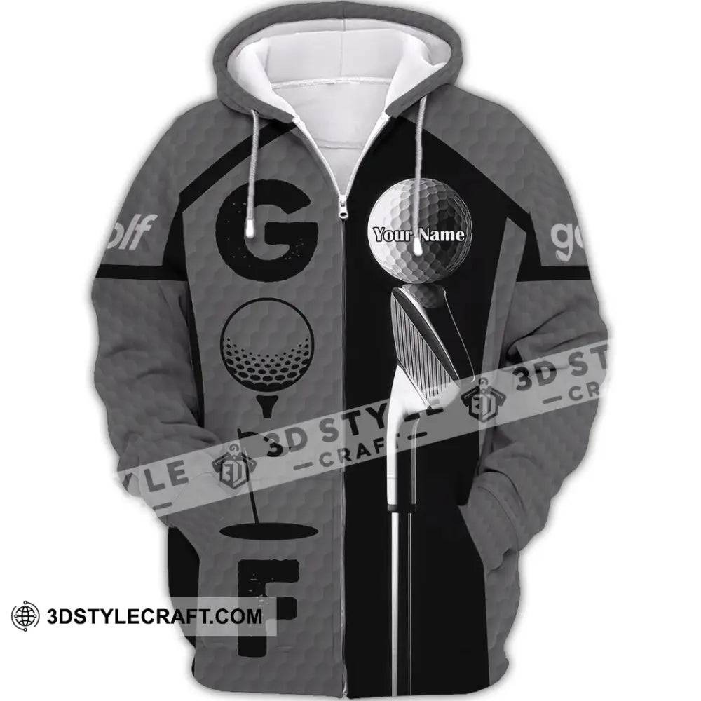 Unisex Shirt - Custom Golf Shirt Zipper Hoodie / S T-shirt