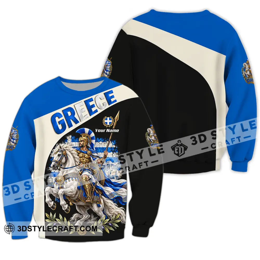 Unisex Shirt - Custom Greece Shirt - Long Sleeve / S - T-shirt