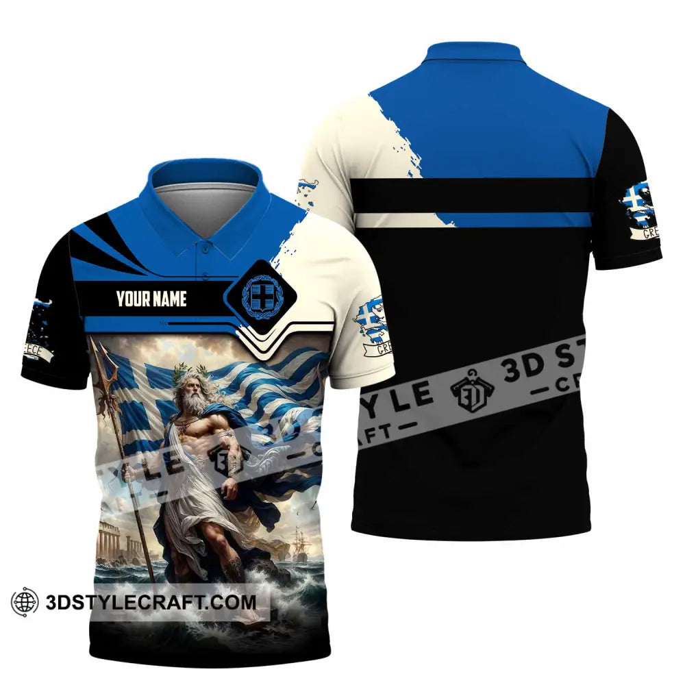 Unisex Shirt - Custom Greece Shirt Polo Shirt / S T-shirt