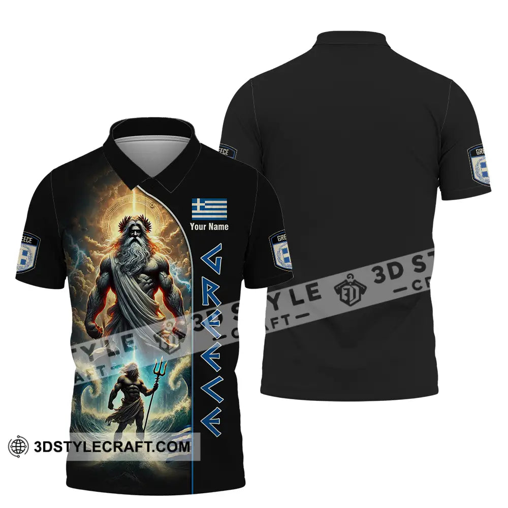 Unisex Shirt - Custom Greece Shirt Polo Shirt / S T-shirt